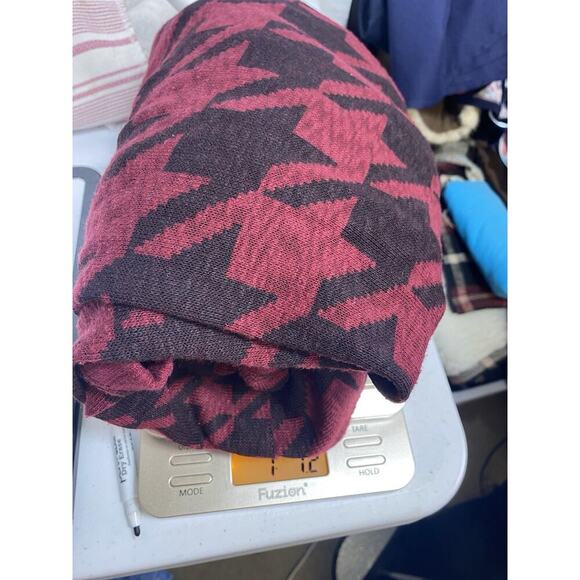 Maurices Oversize Grandpa Cardigan Sweater Houndstooth Dk Academia Old Money 2X - Picture 10 of 10